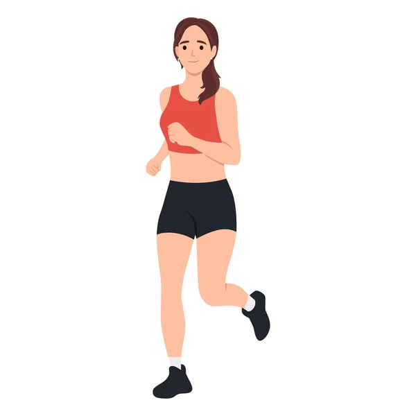 Belle Femme Mince Dans Legging Uniforme Sport Soutien Gorge Sport — Image vectorielle