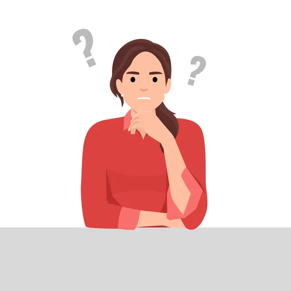 stock vector Discontent gloomy employee at workplace. Frowned negative office worker in bad mood. Unsmiling offended displeased disappointed person sabotaging, feeling work aversion. Flat vector illustration isolated on white background