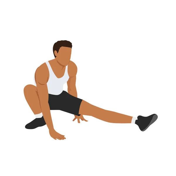 Exercising. leg Extension stock illustration. Illustration of marked -  44124068
