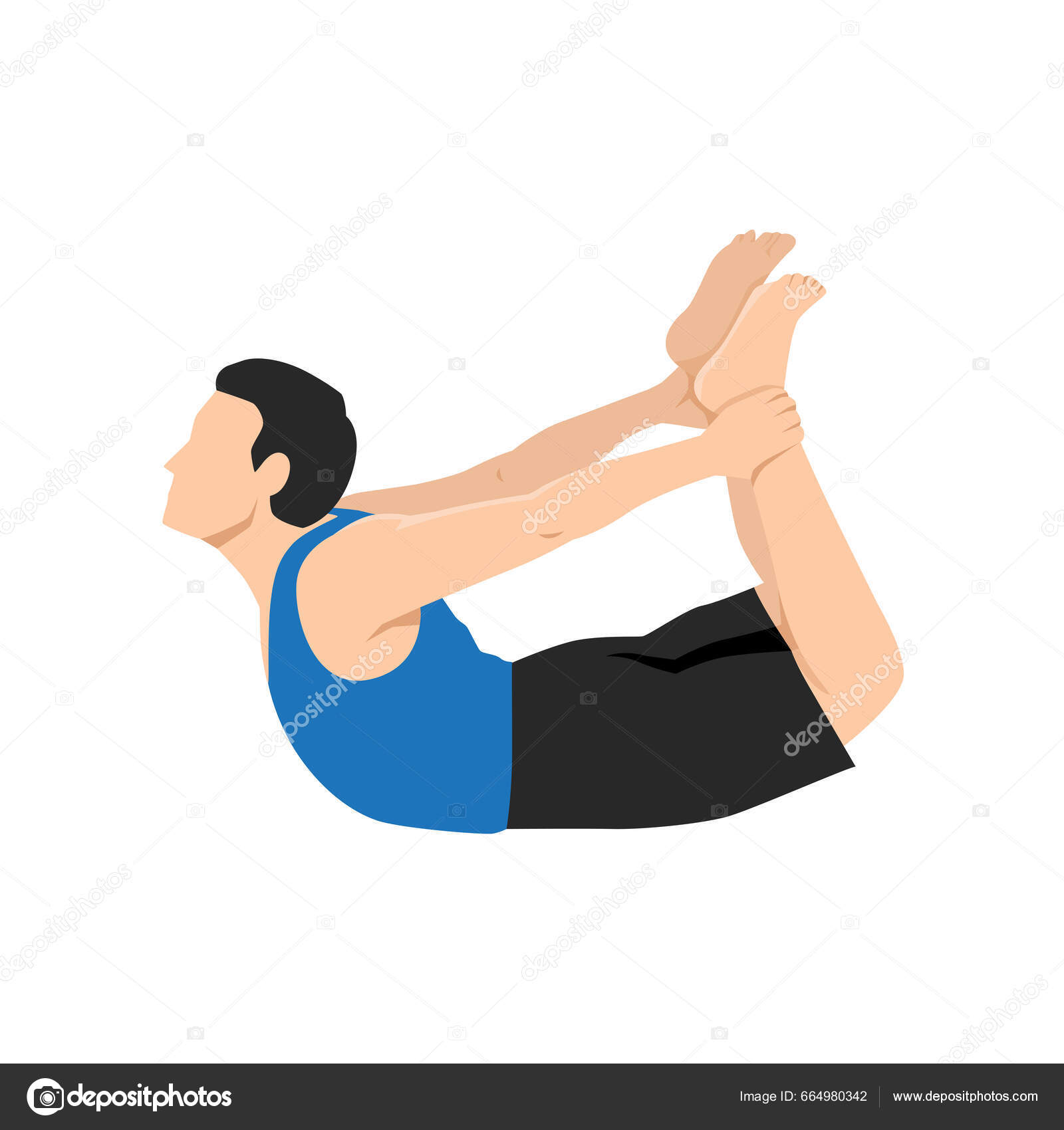 Yoga Half-Bow Pose - Ardha Dhanurasana Stock Photo | Adobe Stock