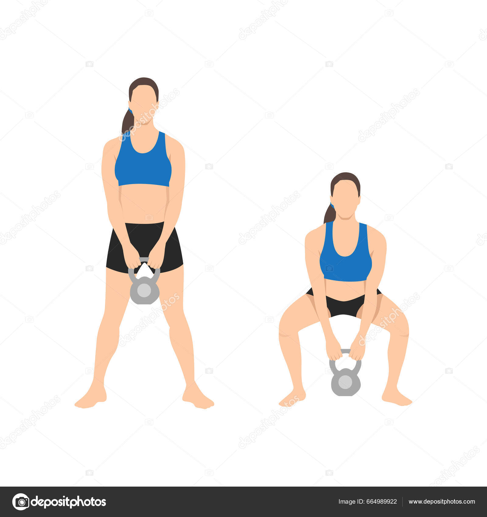 Sentadillas Frontales Hacer Sentadillas Con Mancuernas Squat