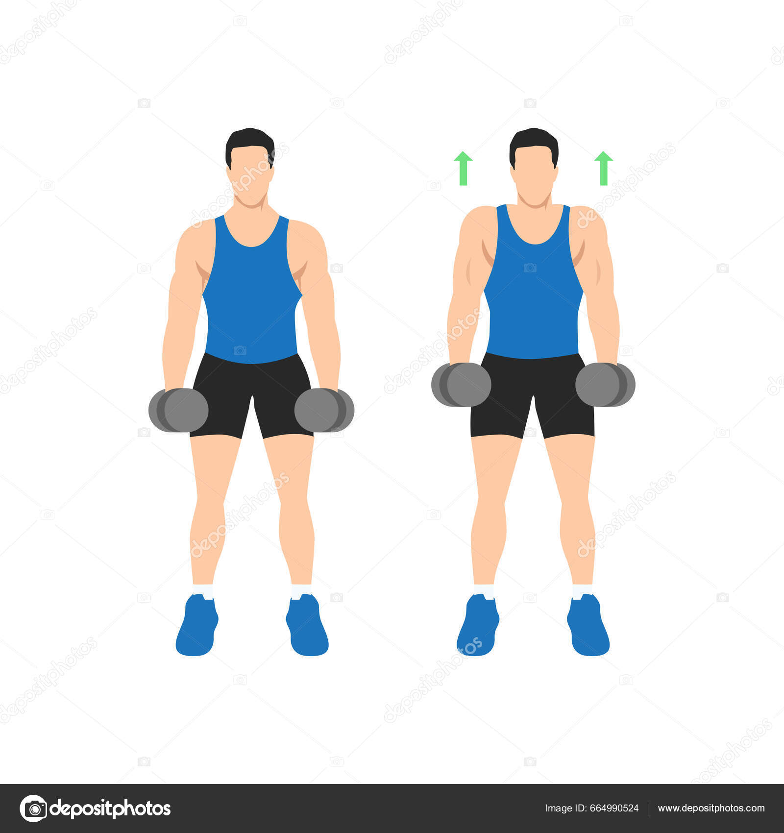 Elevacion Frontal Levantamiento Lateral De Mancuernas Elevaciones