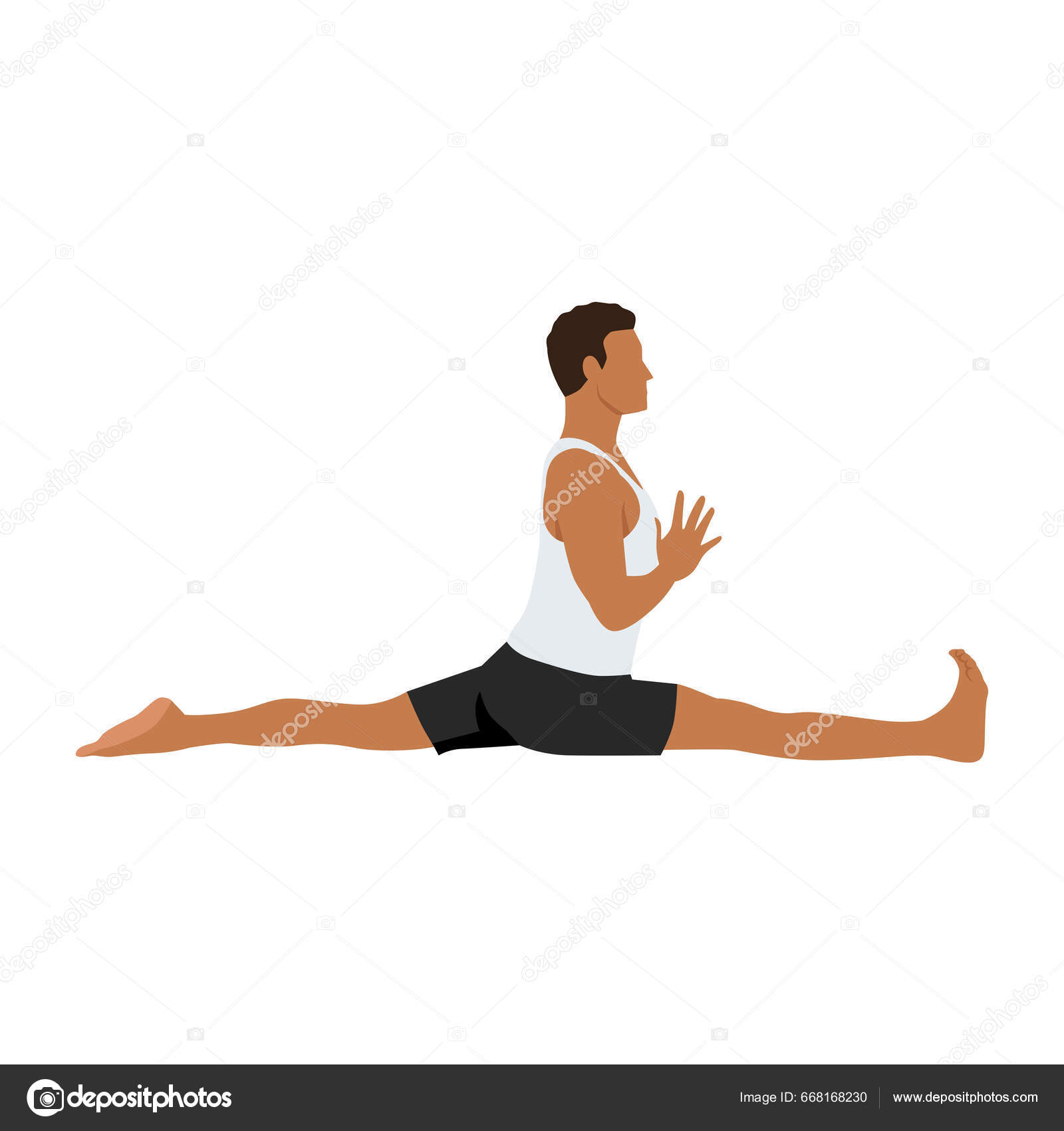 Monkey Yoga Poses Vector Images (over 110)