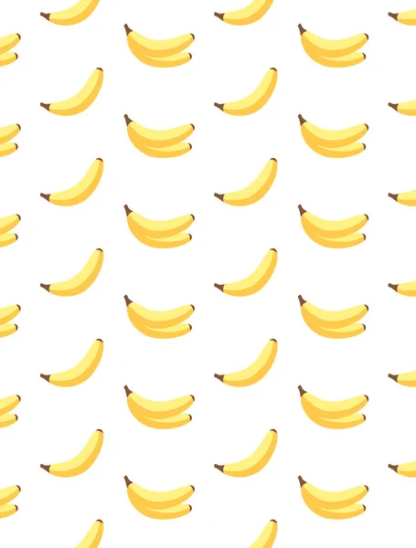 Ilustracja Temat Duży Kolorowy Banan Bez Szwu Jasny Wzór Owoców — Wektor stockowy