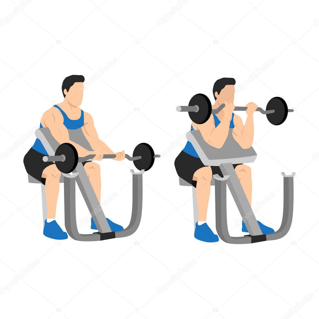 Invertido Curl De Biceps De Pie Con Mancuernas Ejercicios De