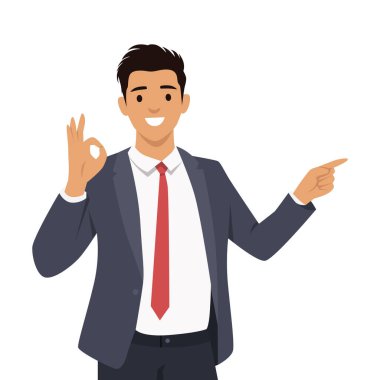 Takım elbiseli bir işadamı 