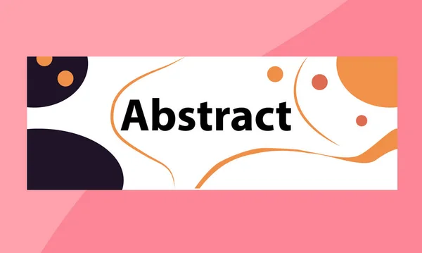 Soyut tasarımlı web pankartı şablonu. Yatay çizgili modern pankart tasarımı. vektör illüstrasyonu