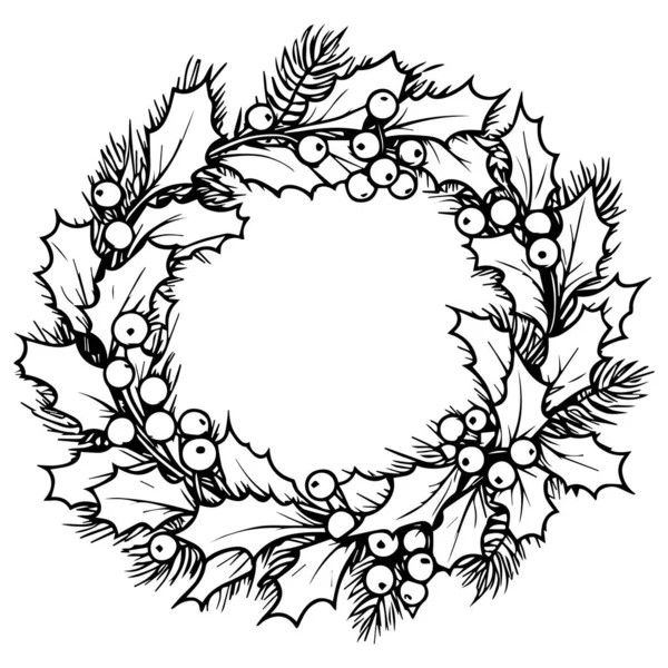 vektör el - Çiçeklerin çelengi.