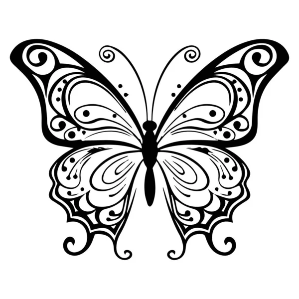 Belle Illustration Vectorielle Beau Papillon — Image vectorielle