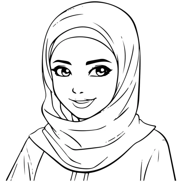 Beautiful Young Woman Cartoon Vector Illustration Graphic Design — Stock Vector
