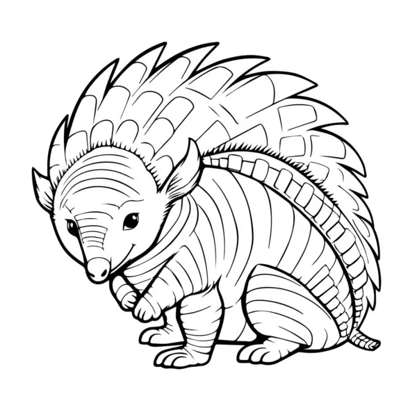 Sevimli sincaplı çizgi film boyama kitabı sayfası. Beyaz üzerine izole edilmiş. Çocuk yetişkinleri. Yetişkinler için boyama kitabı sayfası, çocuklar. boyama kitabı