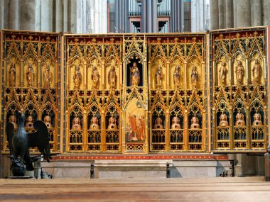 15. yüzyıl Alman ressamı Stefan Lochner, Köln, Almanya