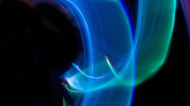 Gökkuşağı desenli soyut fraktal arkaplan