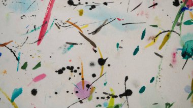 Renkli lekeler ve boya ile soyut arkaplan