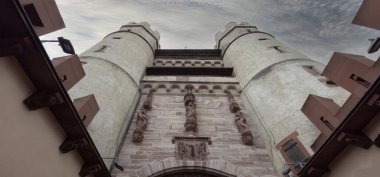 Basel şehrinin manzarası