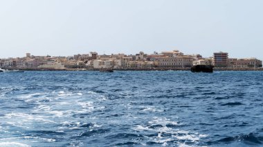 Syrakus Körfezi 'nin manzarası