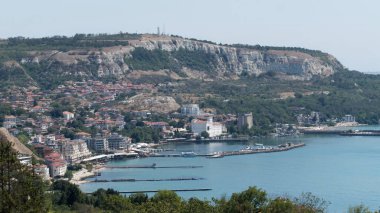 Baltchik, Bulgaria 'nın panoramik manzarası