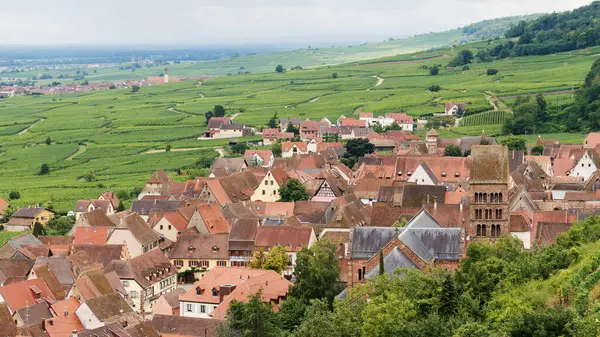 Huzurlu bir Gökyüzü Altında Üzüm bağları olan Manzaralı Köy