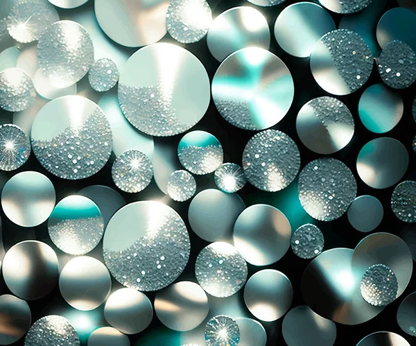 Des Confettis Argentés Elément Décoratif Fond Luxe Pour Votre Design — Image vectorielle