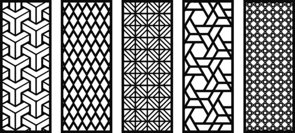 stock vector Panel collection, Geometric pattern geometric ornaments. Vector illustration