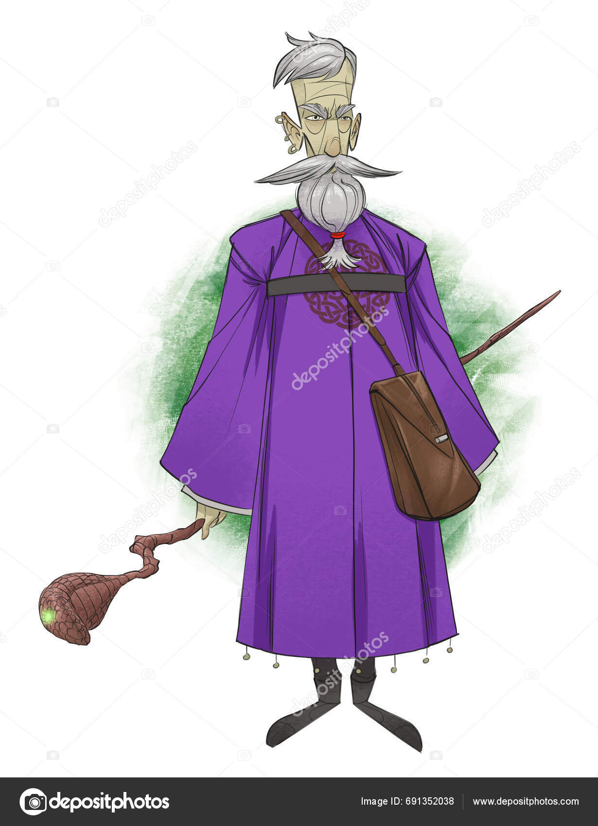 Cartoon Fantasy Illustration Wizard Stock Photo by ©tjsongwriter.gmail ...