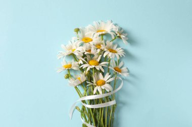 Renkli arkaplanda güzel çiçekler