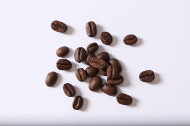 Kahve çekirdeklerine yakın çekim.