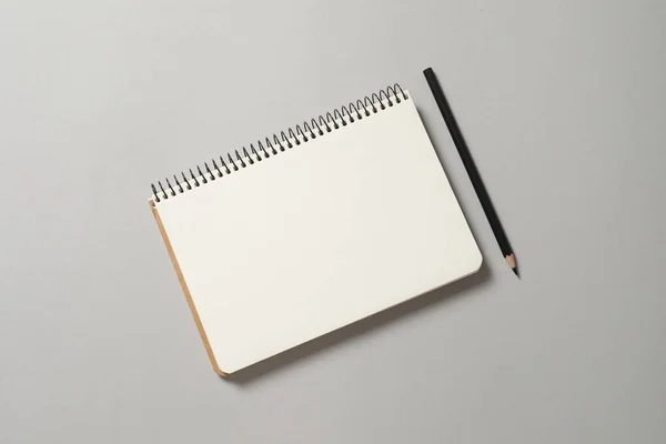 Notebook Fehér Háttérrel — Stock Fotó