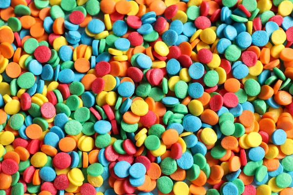 many colorful sweet candies as background