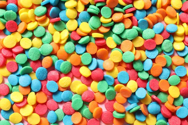 Kleurrijke Zoete Snoepjes Achtergrond — Stockfoto