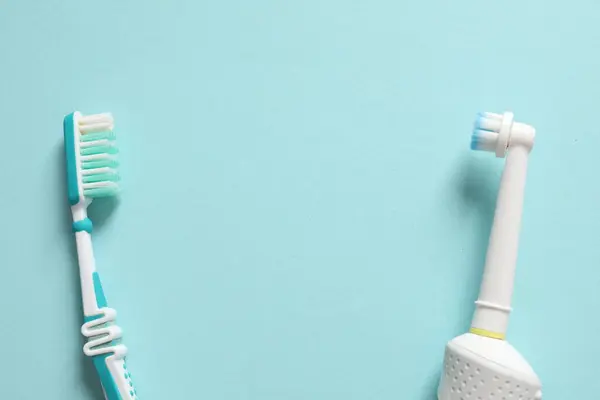 dental care concept on color background
