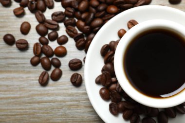 Bir fincan kahve, yakın çekim.