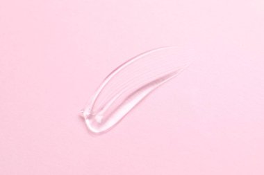 Renk arkaplanındaki jel dokusu örneği. Aloe vera cilt bakım ürününü kapat 