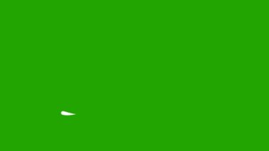 Yeşil arkaplandaki kısa mesaj animasyonu için teşekkürler. metin hareketi grafikleri.