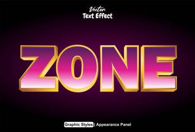 Pembe grafik biçimli ve düzenlenebilir bölge metin efekti.