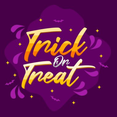 karşılama için mor arkaplanda harf ya da şeker.