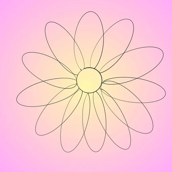 Background Line Flower — Stock Photo, Image