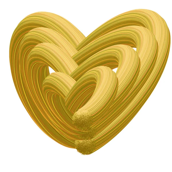 Altın Kalbin Arka Planı — Stok fotoğraf