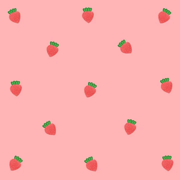 빨간색으로 표시된 딸기의 — 스톡 사진