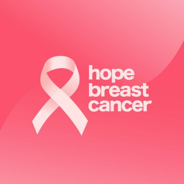 Göğüs kanseri farkındalığı ayı vektör şablon tasarımı çizimi.