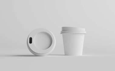 100 gram. Tek Duvar Kağıdı Espresso Kahve fincanı, yanında da iki bardak beyaz şarap. 3B Görüntü