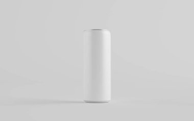 250 ml / 8.4 ons. Alüminyum kutu maketi. Tek kutu. Blank Label. 3B Görüntü