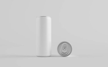 250 ml / 8.4 ons. Alüminyum Kutu Model - İki Kutu. Blank Label. 3B Görüntü