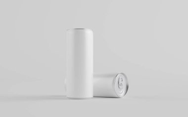 250 ml / 8.4 ons. Alüminyum Kutu Model - İki Kutu. Blank Label. 3B Görüntü