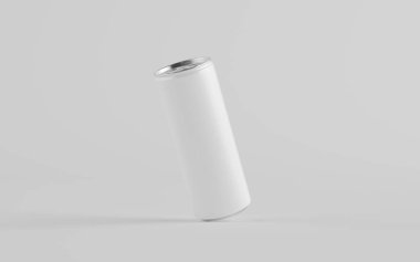 250 ml / 8.4 ons. Alüminyum kutu maketi. Tek kutu. Blank Label. 3B Görüntü