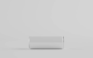 250 ml / 8.4 ons. Alüminyum kutu maketi. Tek kutu. Blank Label. 3B Görüntü