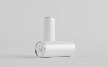 250 ml / 8.4 ons. Alüminyum Kutu Model - İki Kutu. Blank Label. 3B Görüntü
