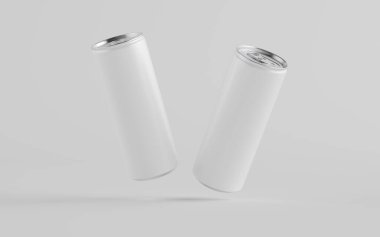 250 ml / 8.4 ons. Alüminyum Kutu Model - İki Kutu. Blank Label. 3B Görüntü