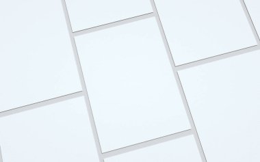 A4 Flyer / Letterhead Model Uçucular. 3B Görüntü