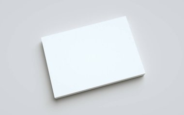 A4 Flyer / Letterhead Model Model - Bir yığın Flyers. 3B Görüntü